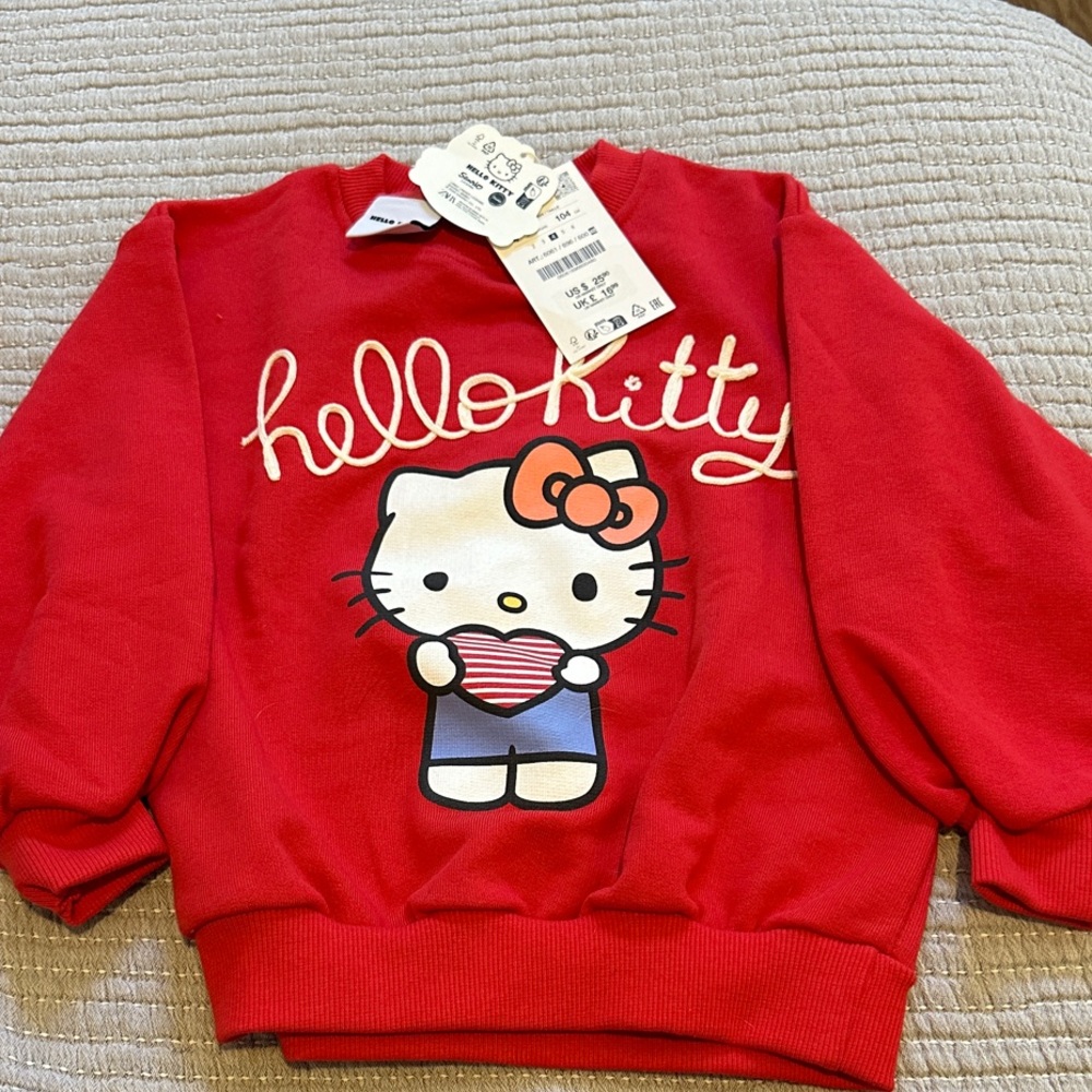 Zara Hello Kitty Red Sweatshirt for Kids